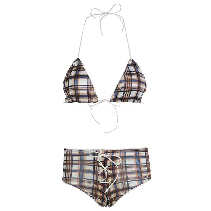 Cannes Plaid Swimset