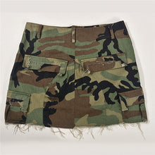 Load image into Gallery viewer, Trinity Camo Slit Mini Skirt